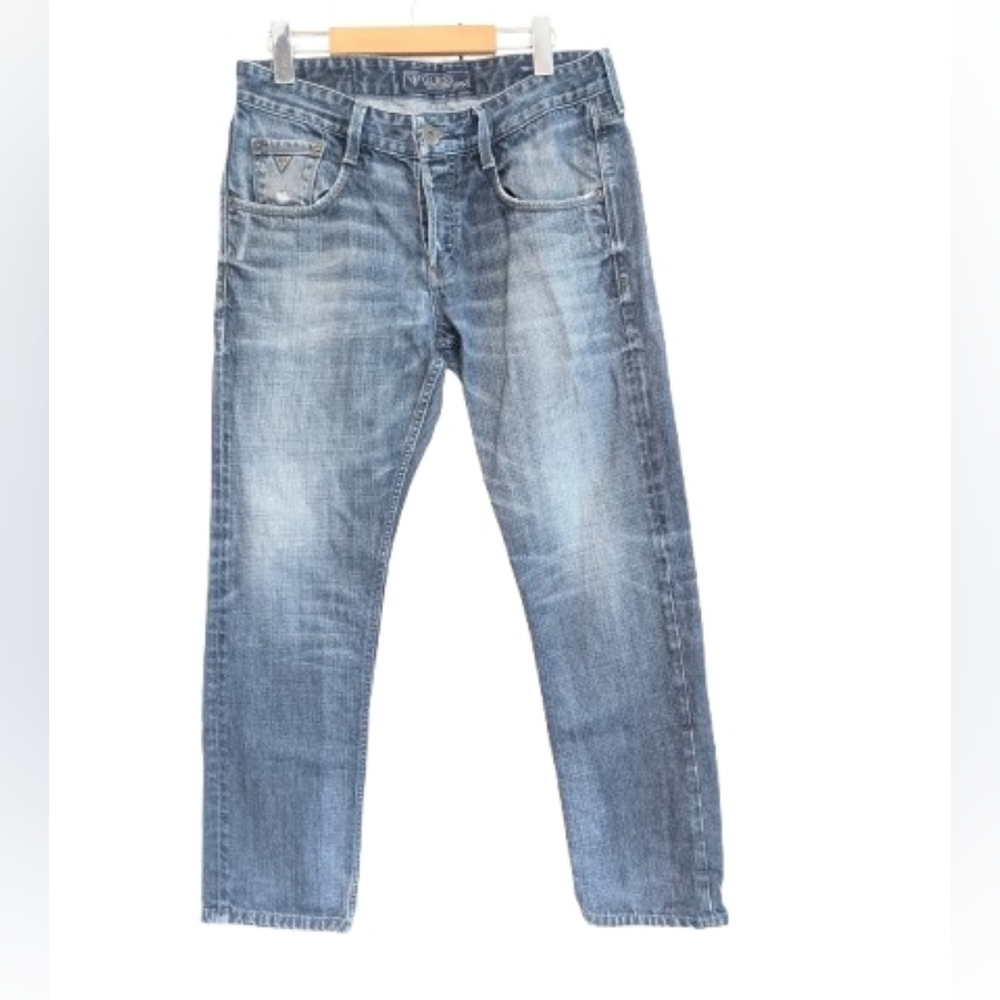 GUESS Vermont Slim Men’s Jeans Blue Denim Stretch Slim/Tapered size 32